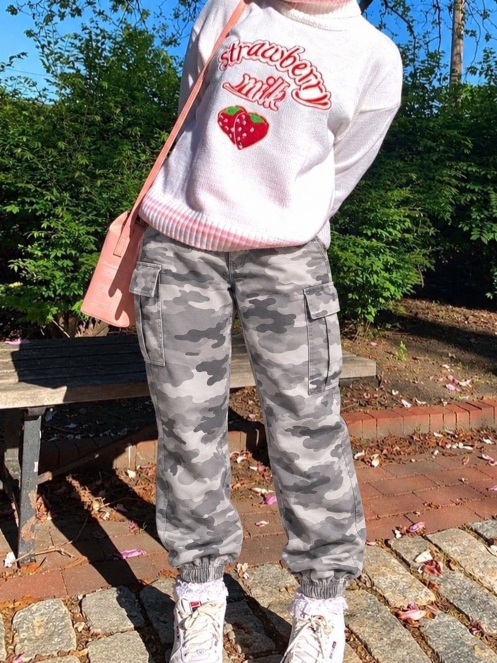 Gray Camo Cargo Joggers - American Eagle
